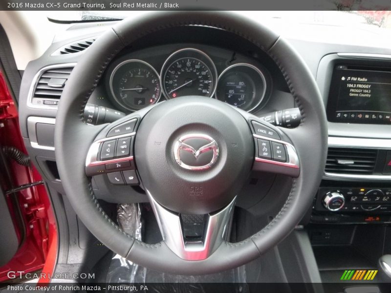 Soul Red Metallic / Black 2016 Mazda CX-5 Grand Touring
