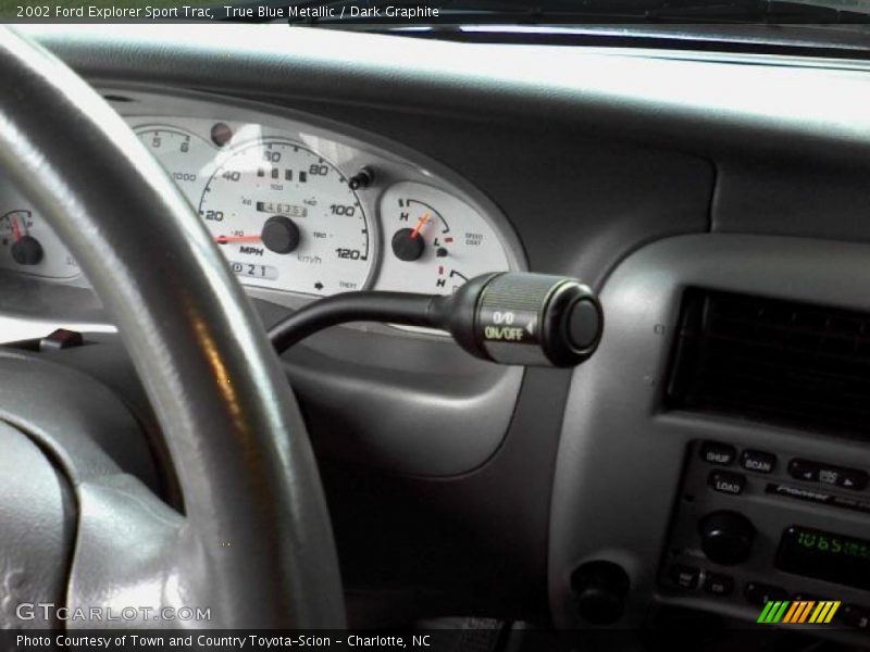 True Blue Metallic / Dark Graphite 2002 Ford Explorer Sport Trac