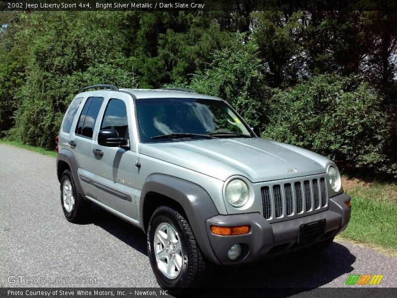 Bright Silver Metallic / Dark Slate Gray 2002 Jeep Liberty Sport 4x4