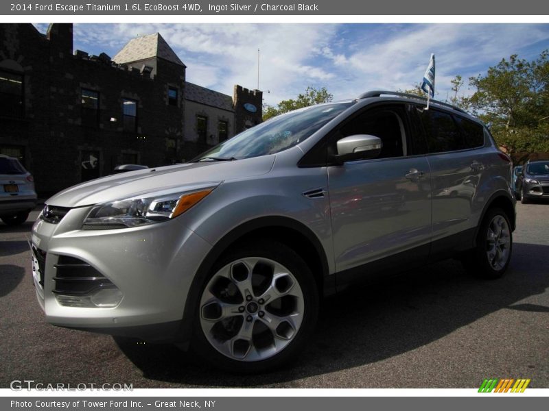 Ingot Silver / Charcoal Black 2014 Ford Escape Titanium 1.6L EcoBoost 4WD