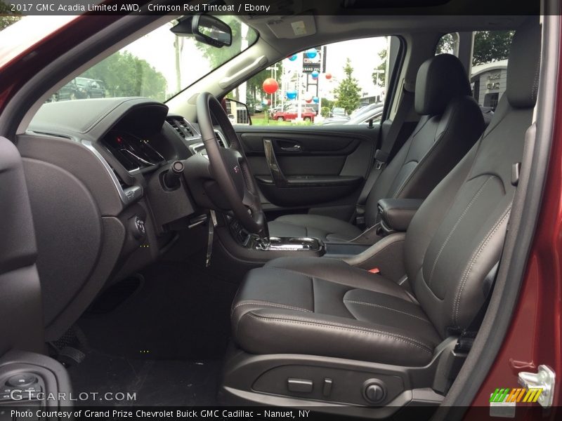 Front Seat of 2017 Acadia Limited AWD