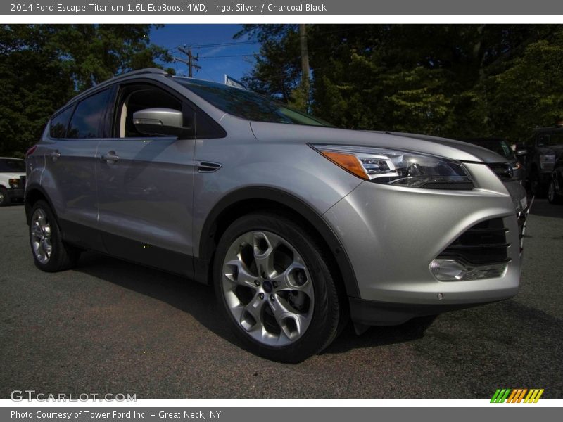 Ingot Silver / Charcoal Black 2014 Ford Escape Titanium 1.6L EcoBoost 4WD