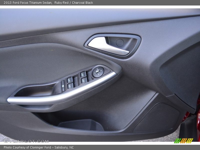 Ruby Red / Charcoal Black 2013 Ford Focus Titanium Sedan