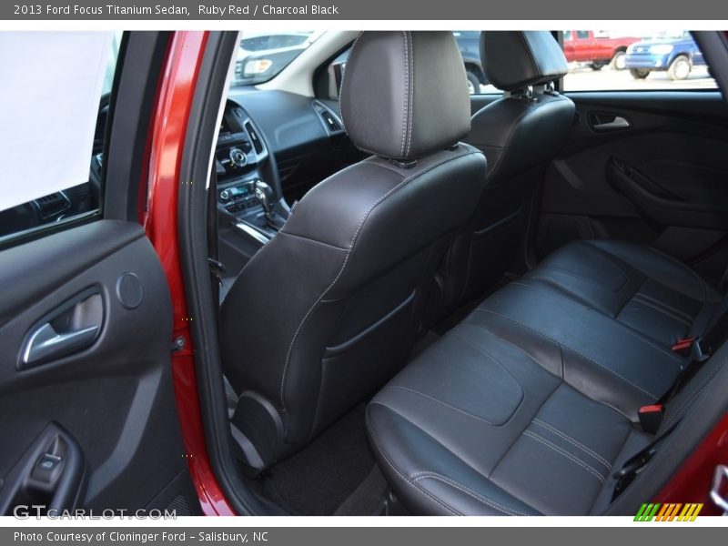 Ruby Red / Charcoal Black 2013 Ford Focus Titanium Sedan