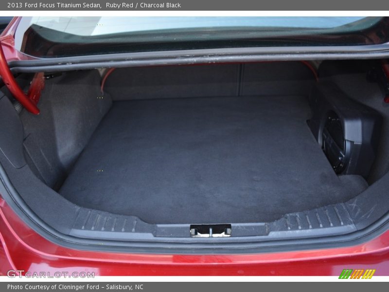 Ruby Red / Charcoal Black 2013 Ford Focus Titanium Sedan