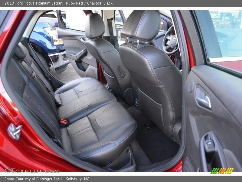 Ruby Red / Charcoal Black 2013 Ford Focus Titanium Sedan