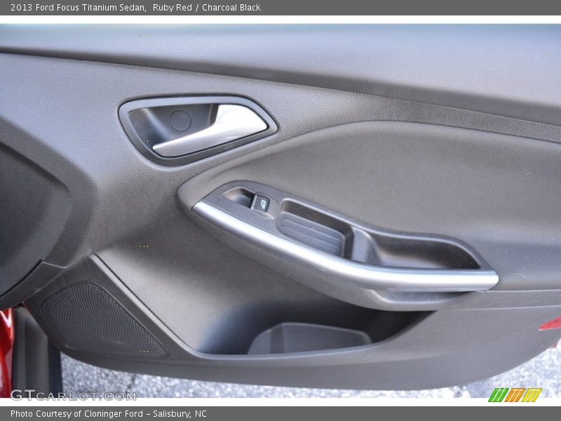 Ruby Red / Charcoal Black 2013 Ford Focus Titanium Sedan
