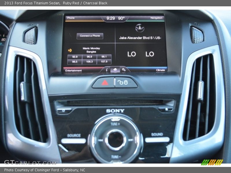 Ruby Red / Charcoal Black 2013 Ford Focus Titanium Sedan