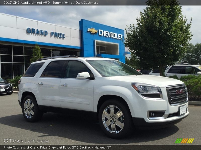 Summit White / Dark Cashmere 2017 GMC Acadia Limited AWD