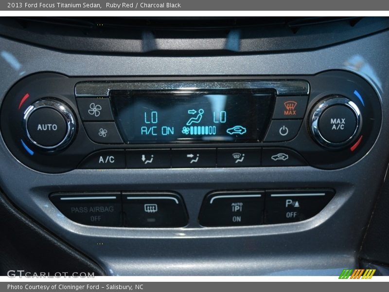 Ruby Red / Charcoal Black 2013 Ford Focus Titanium Sedan