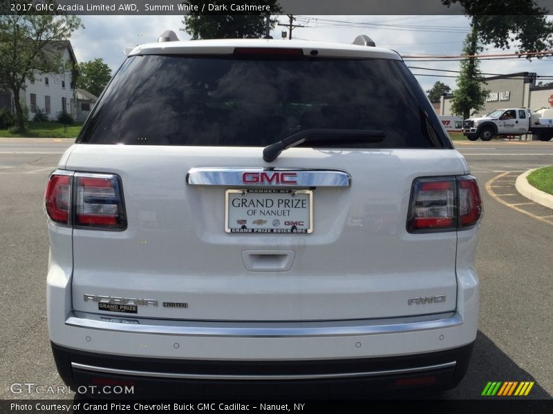 Summit White / Dark Cashmere 2017 GMC Acadia Limited AWD