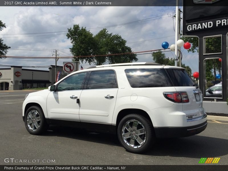 Summit White / Dark Cashmere 2017 GMC Acadia Limited AWD