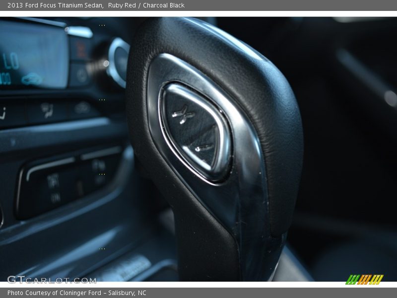 Ruby Red / Charcoal Black 2013 Ford Focus Titanium Sedan