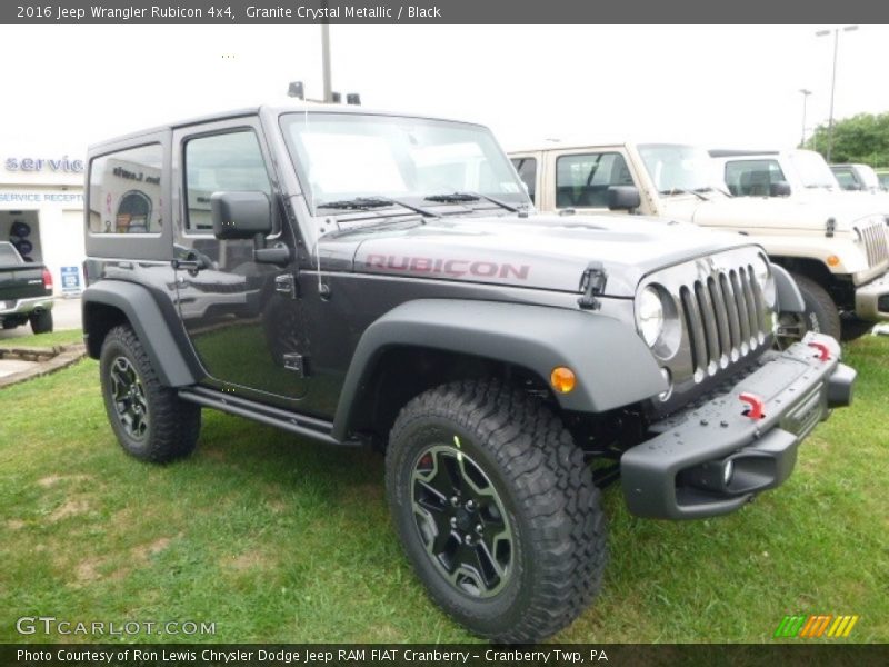Granite Crystal Metallic / Black 2016 Jeep Wrangler Rubicon 4x4