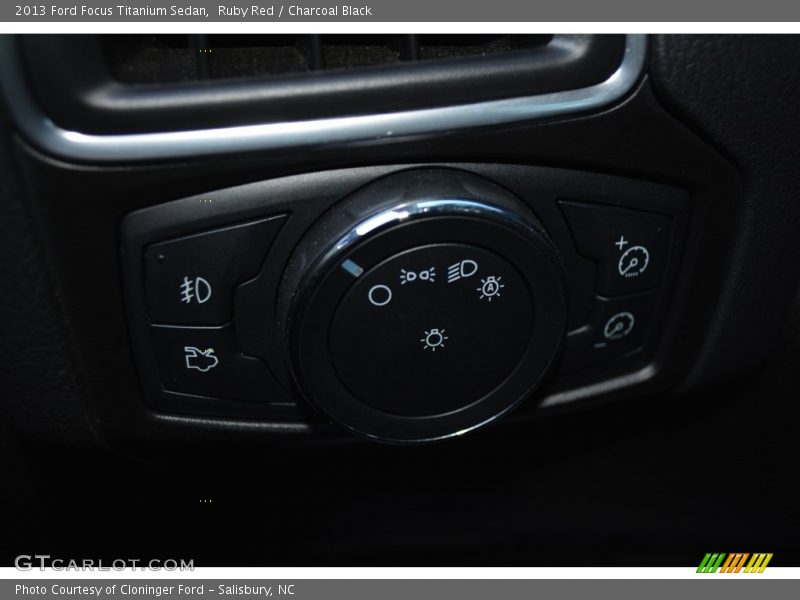 Ruby Red / Charcoal Black 2013 Ford Focus Titanium Sedan