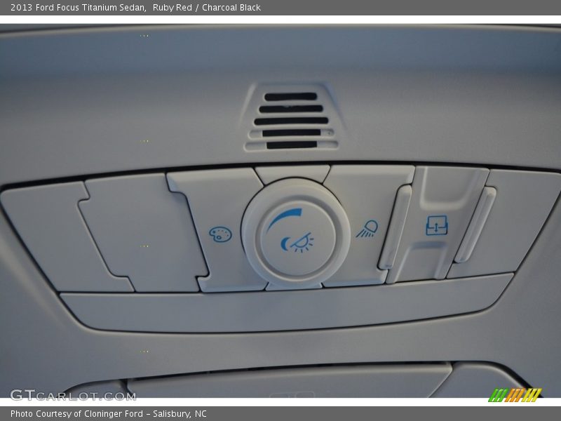 Ruby Red / Charcoal Black 2013 Ford Focus Titanium Sedan