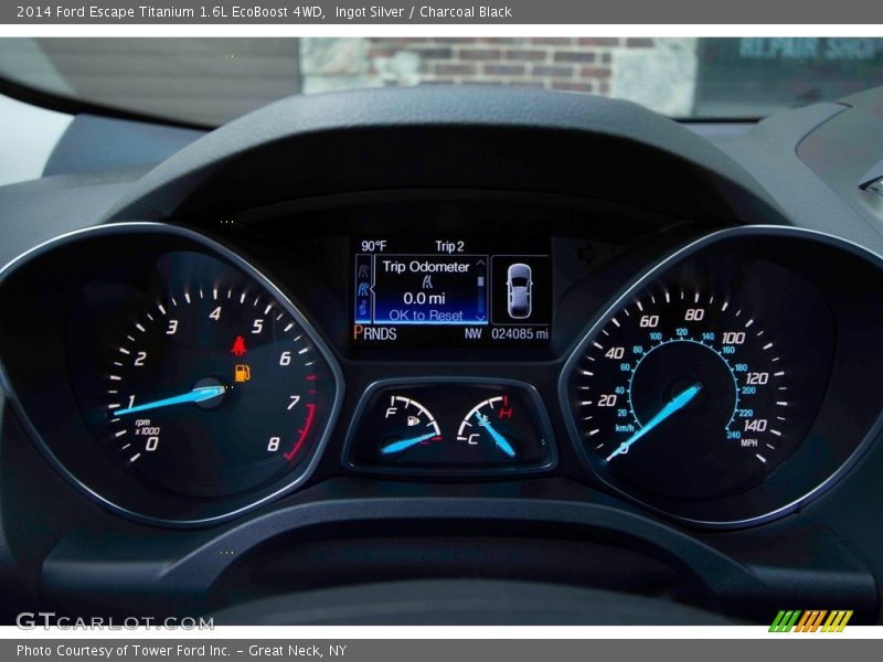 Ingot Silver / Charcoal Black 2014 Ford Escape Titanium 1.6L EcoBoost 4WD