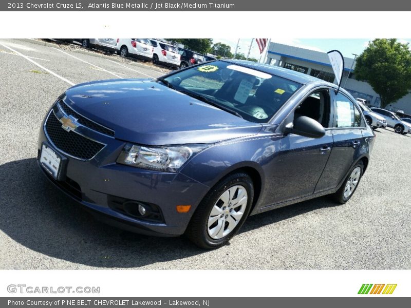 Atlantis Blue Metallic / Jet Black/Medium Titanium 2013 Chevrolet Cruze LS
