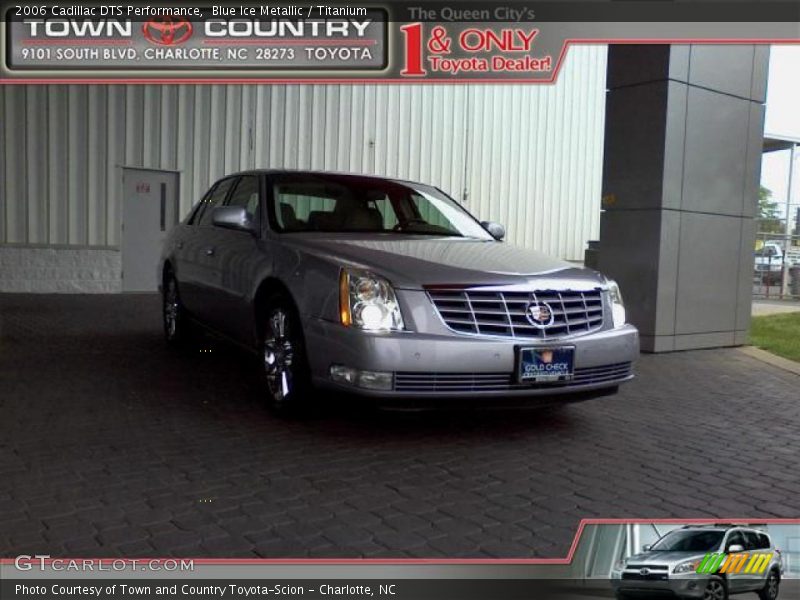 Blue Ice Metallic / Titanium 2006 Cadillac DTS Performance