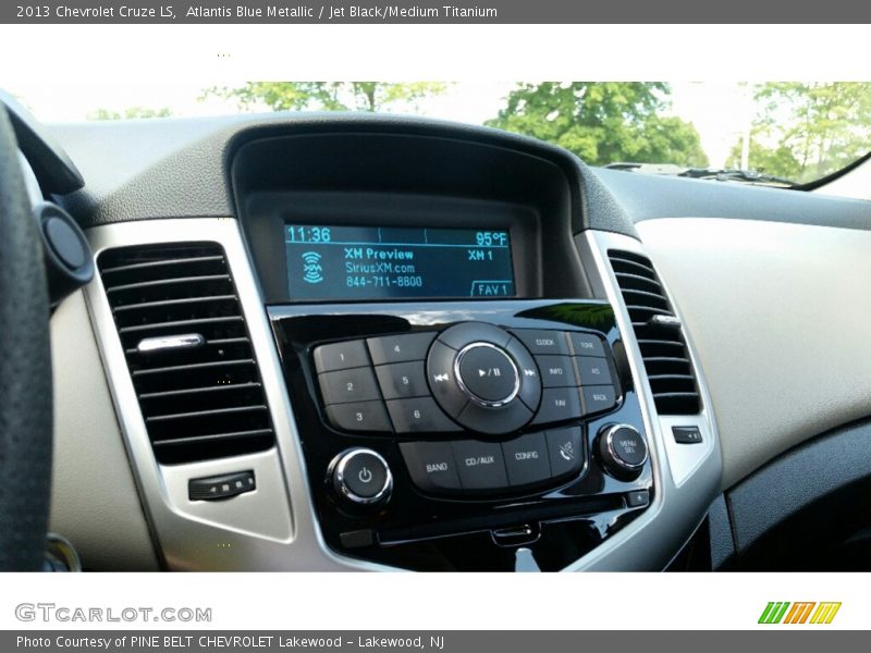 Atlantis Blue Metallic / Jet Black/Medium Titanium 2013 Chevrolet Cruze LS