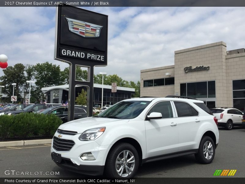 Summit White / Jet Black 2017 Chevrolet Equinox LT AWD
