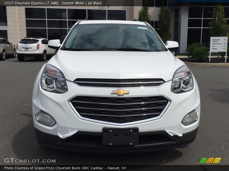 Summit White / Jet Black 2017 Chevrolet Equinox LT AWD