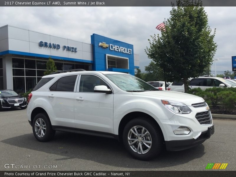 Summit White / Jet Black 2017 Chevrolet Equinox LT AWD