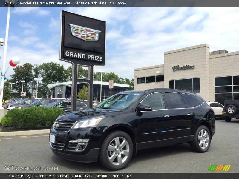 Mosaic Black Metallic / Ebony 2017 Chevrolet Traverse Premier AWD