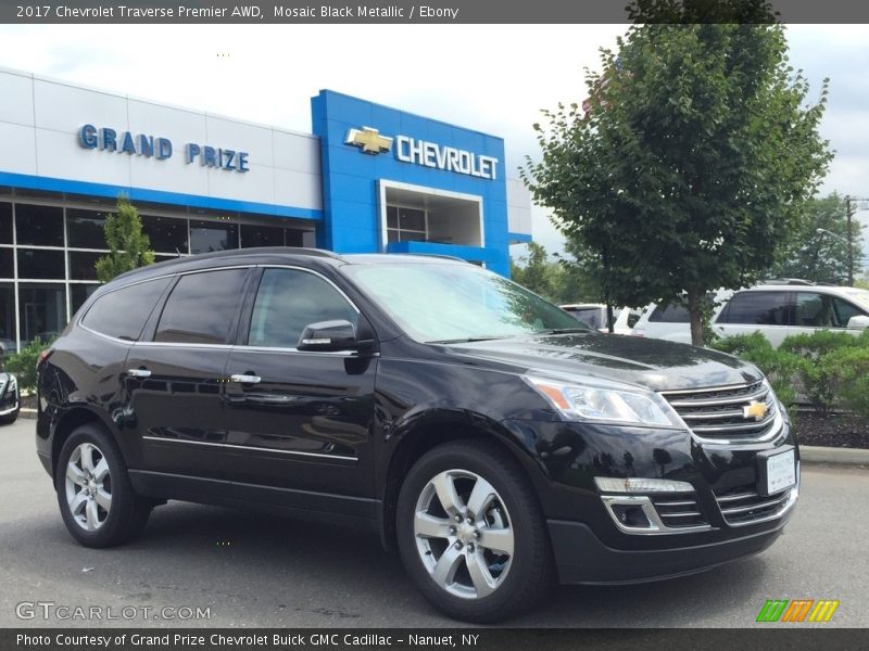 Mosaic Black Metallic / Ebony 2017 Chevrolet Traverse Premier AWD