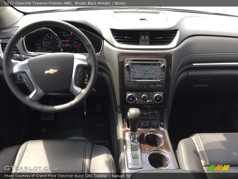 Mosaic Black Metallic / Ebony 2017 Chevrolet Traverse Premier AWD