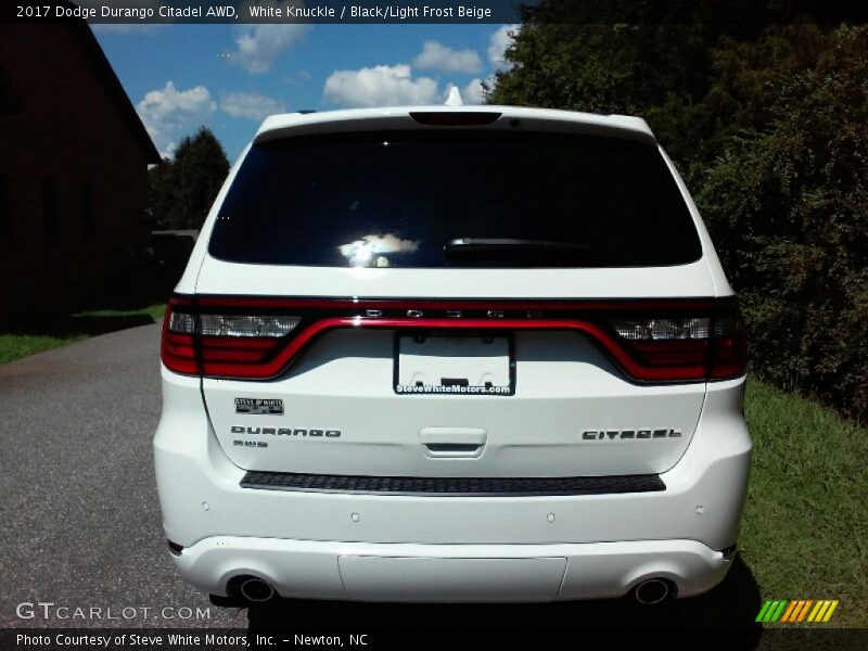 White Knuckle / Black/Light Frost Beige 2017 Dodge Durango Citadel AWD