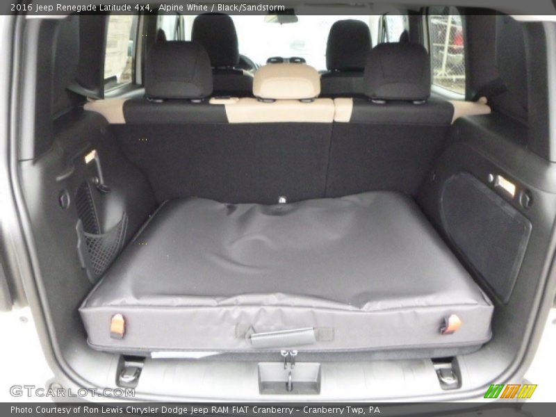 Alpine White / Black/Sandstorm 2016 Jeep Renegade Latitude 4x4