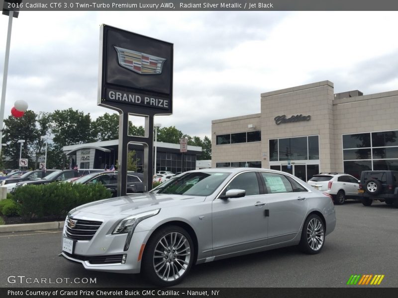 Radiant Silver Metallic / Jet Black 2016 Cadillac CT6 3.0 Twin-Turbo Premium Luxury AWD