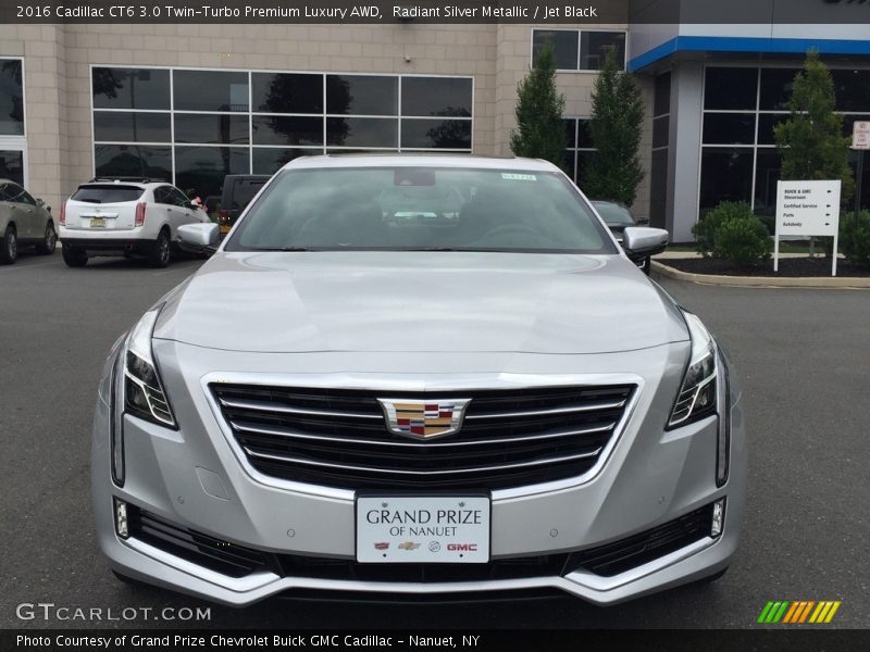 Radiant Silver Metallic / Jet Black 2016 Cadillac CT6 3.0 Twin-Turbo Premium Luxury AWD