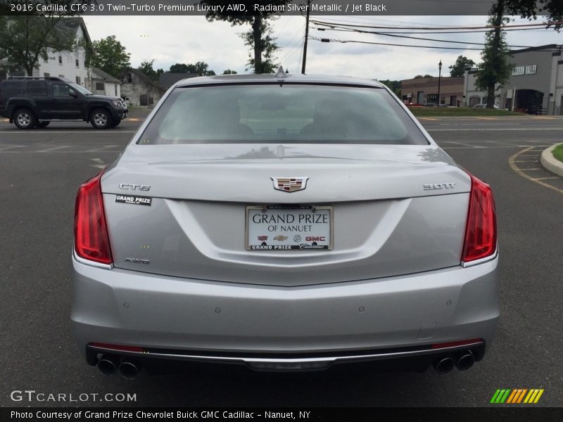 Radiant Silver Metallic / Jet Black 2016 Cadillac CT6 3.0 Twin-Turbo Premium Luxury AWD