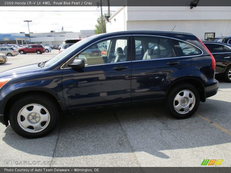 Royal Blue Pearl / Gray 2009 Honda CR-V LX 4WD