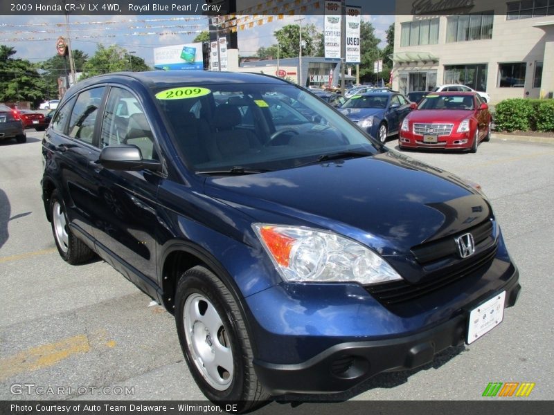 Royal Blue Pearl / Gray 2009 Honda CR-V LX 4WD