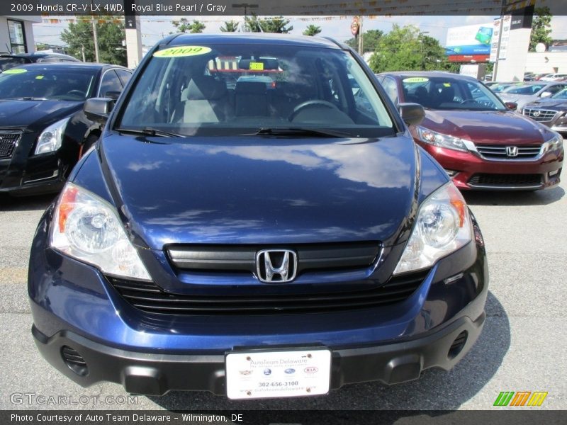 Royal Blue Pearl / Gray 2009 Honda CR-V LX 4WD