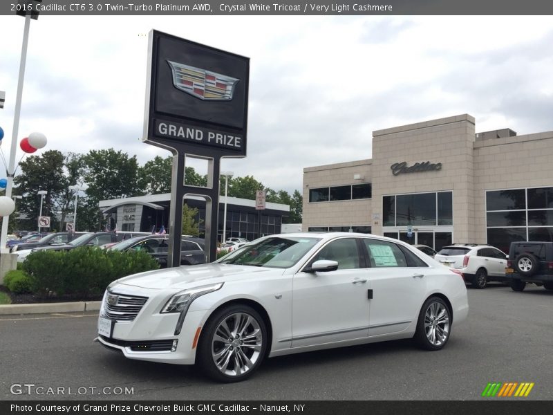 Crystal White Tricoat / Very Light Cashmere 2016 Cadillac CT6 3.0 Twin-Turbo Platinum AWD