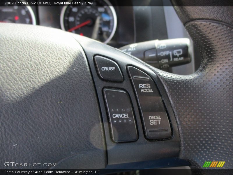 Royal Blue Pearl / Gray 2009 Honda CR-V LX 4WD