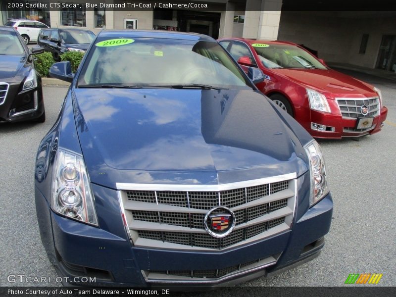 Blue Diamond Tri-Coat / Cashmere/Cocoa 2009 Cadillac CTS Sedan