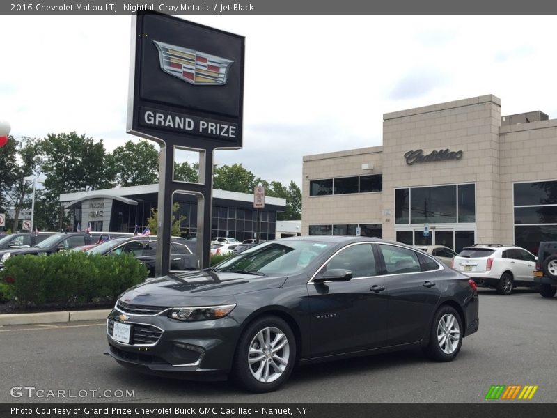 Nightfall Gray Metallic / Jet Black 2016 Chevrolet Malibu LT