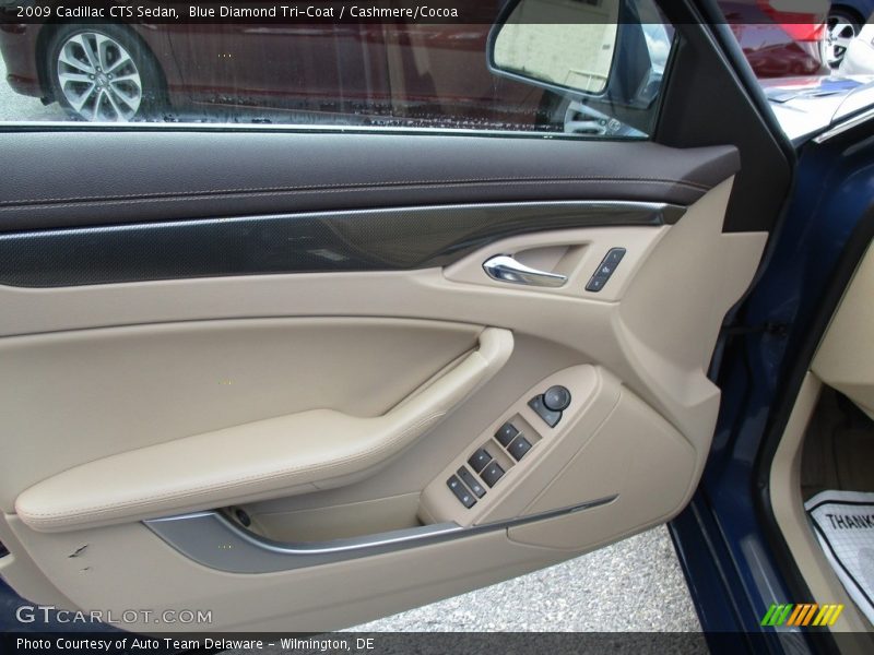 Blue Diamond Tri-Coat / Cashmere/Cocoa 2009 Cadillac CTS Sedan