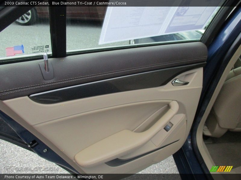 Blue Diamond Tri-Coat / Cashmere/Cocoa 2009 Cadillac CTS Sedan