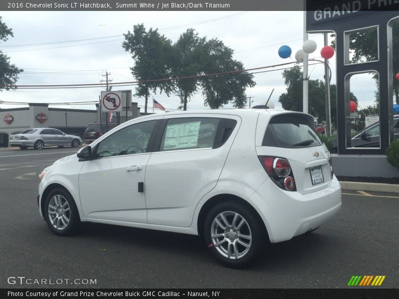 Summit White / Jet Black/Dark Titanium 2016 Chevrolet Sonic LT Hatchback