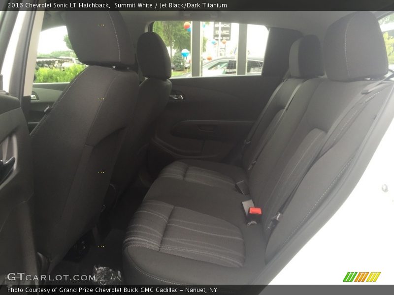 Summit White / Jet Black/Dark Titanium 2016 Chevrolet Sonic LT Hatchback