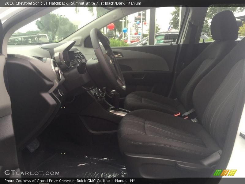 Summit White / Jet Black/Dark Titanium 2016 Chevrolet Sonic LT Hatchback