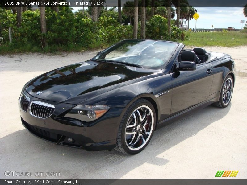 Jet Black / Black 2005 BMW 6 Series 645i Convertible