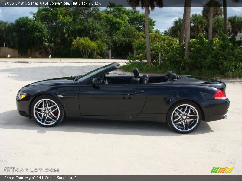 Jet Black / Black 2005 BMW 6 Series 645i Convertible
