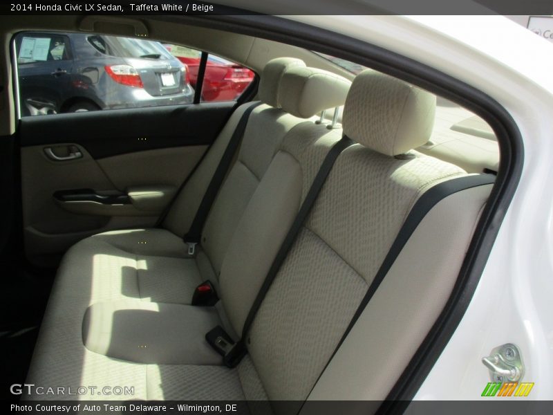 Taffeta White / Beige 2014 Honda Civic LX Sedan